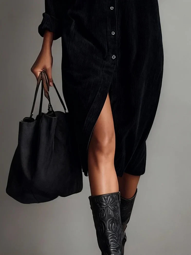 Claudia | Corduroy Maxi Jurk