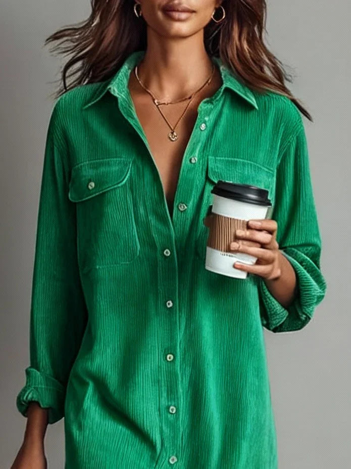 Claudia | Corduroy Maxi Jurk