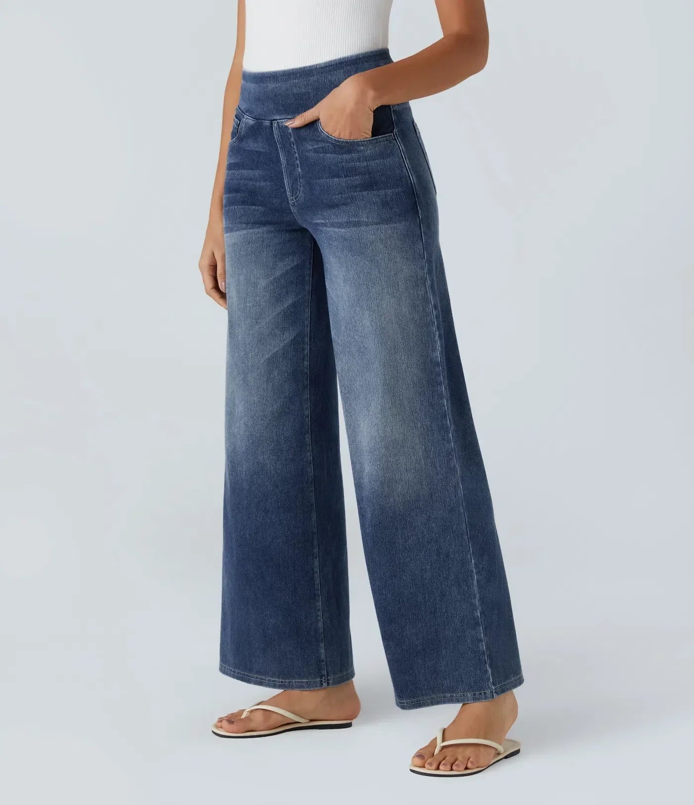 Evana | Pantalon stretch taille haute