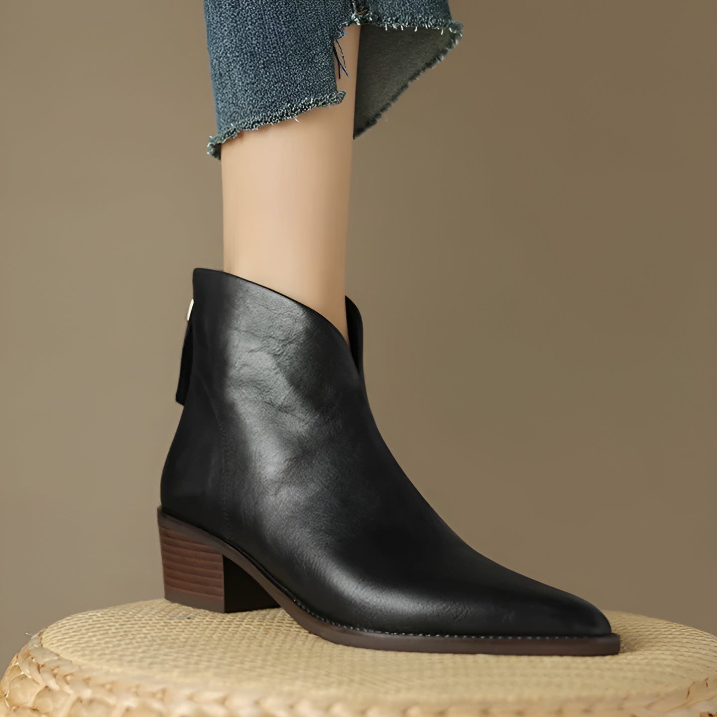 Caroline | Botte en cuir végétalien