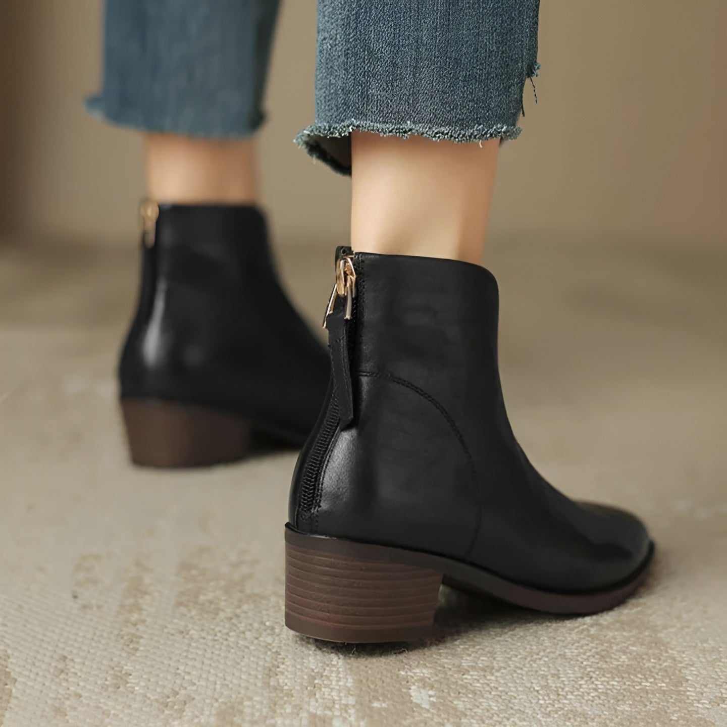 Caroline | Botte en cuir végétalien
