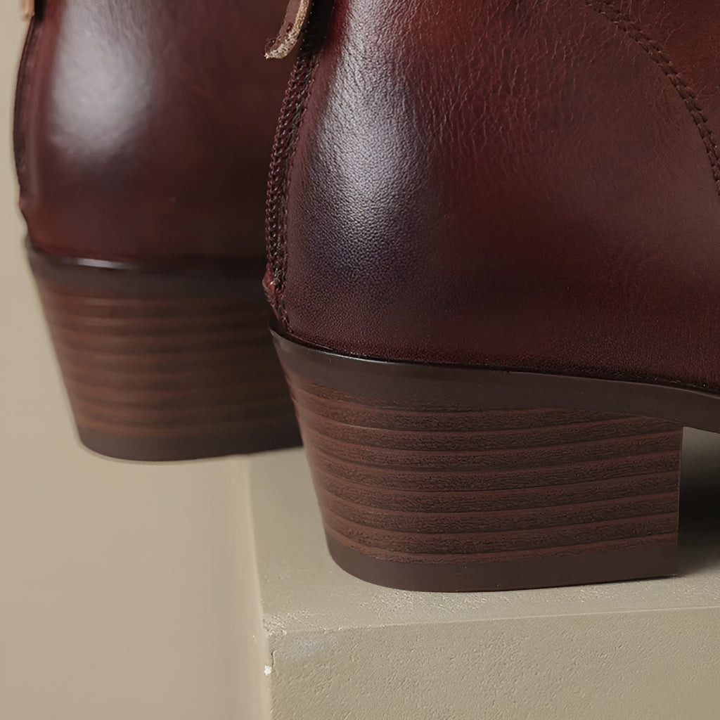 Caroline | Botte en cuir végétalien