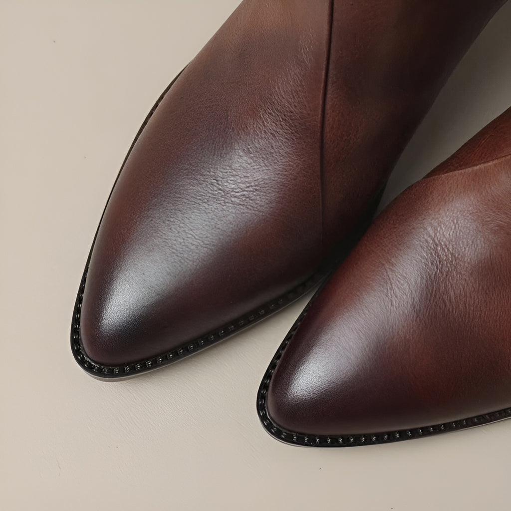 Caroline | Botte en cuir végétalien