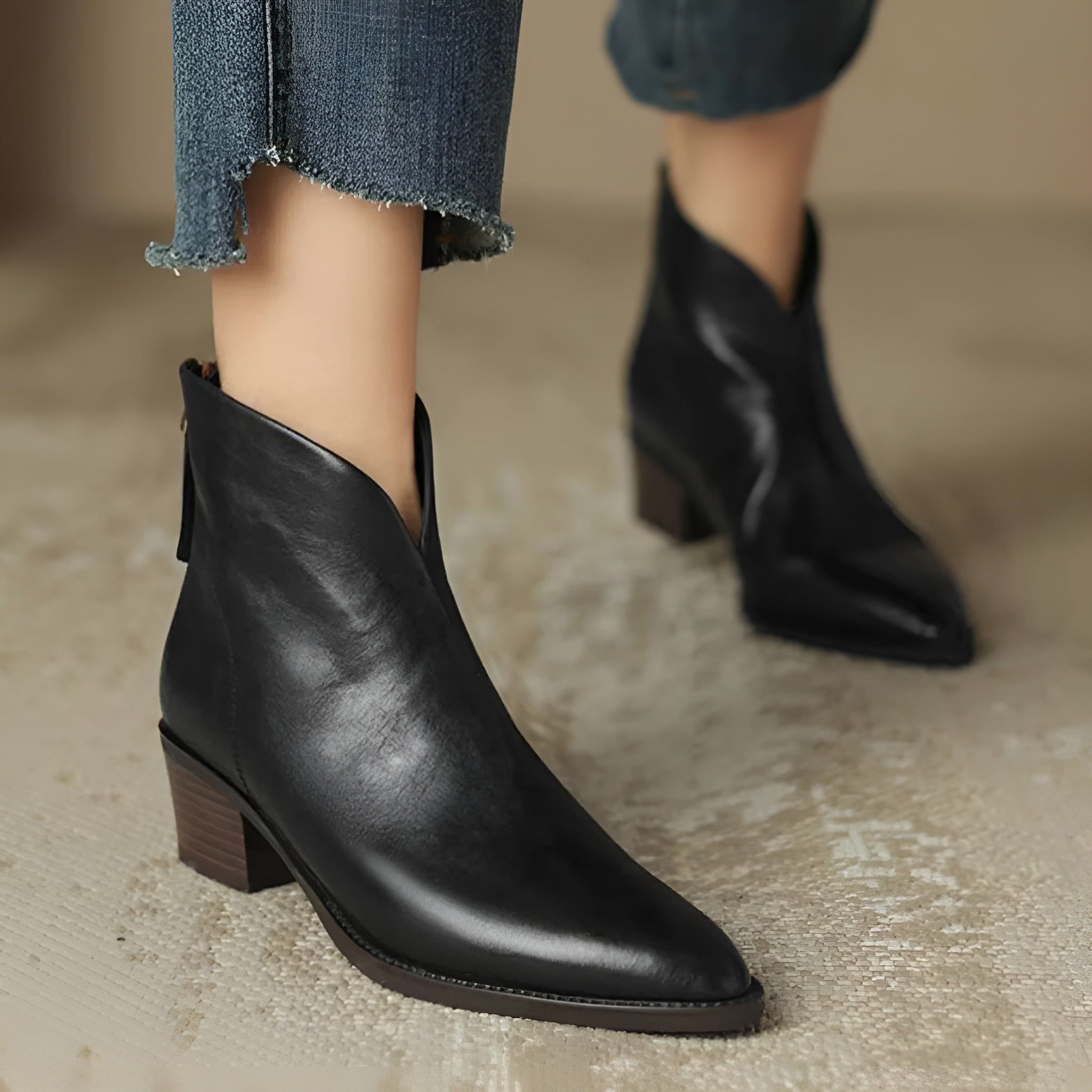 Caroline | Botte en cuir végétalien