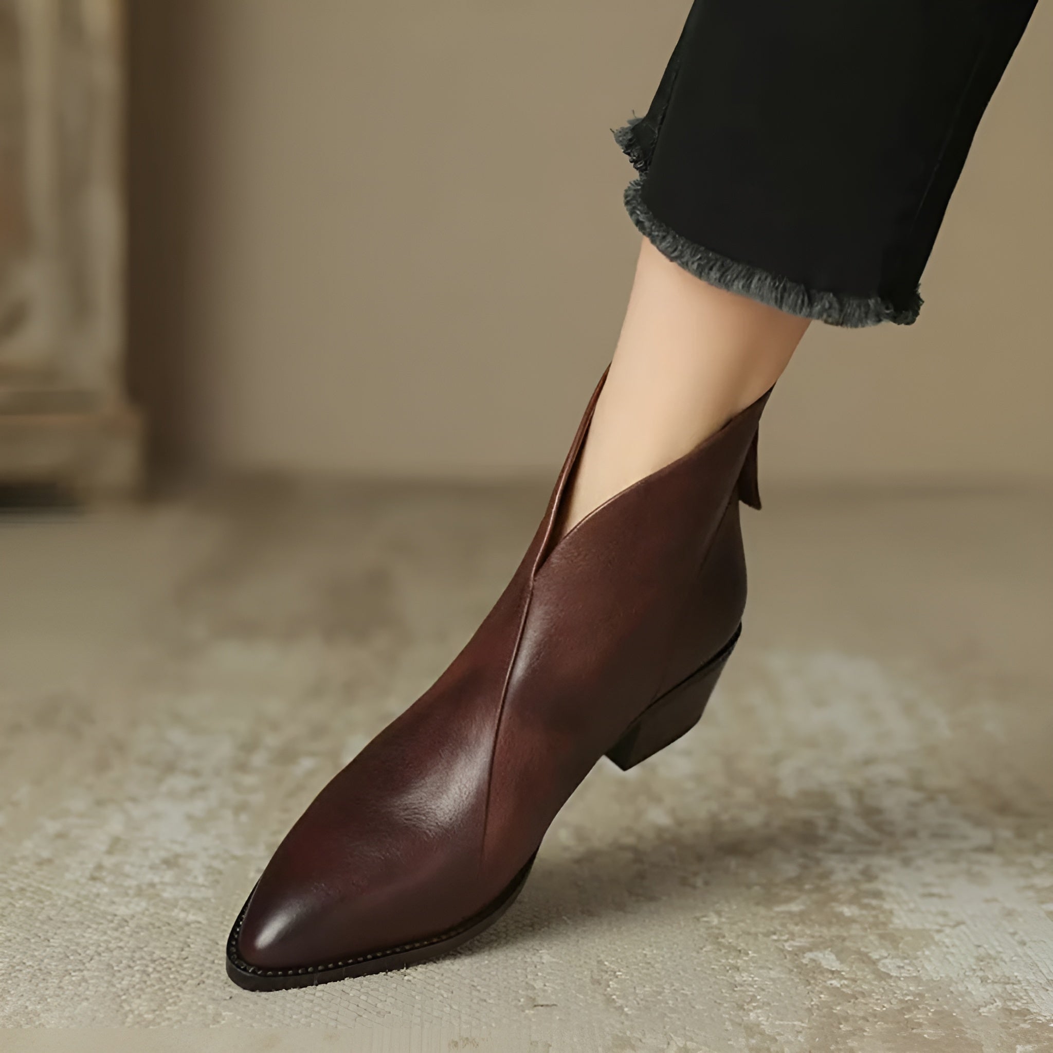 Caroline | Botte en cuir végétalien