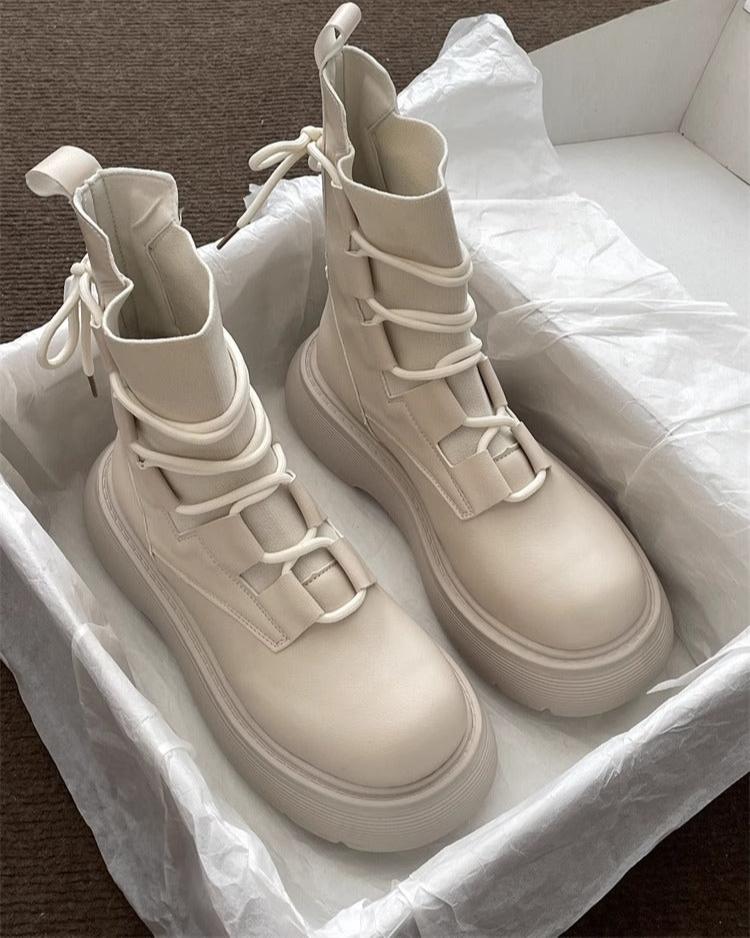 Lara | Bottes en cuir végétalien de qualité supérieure