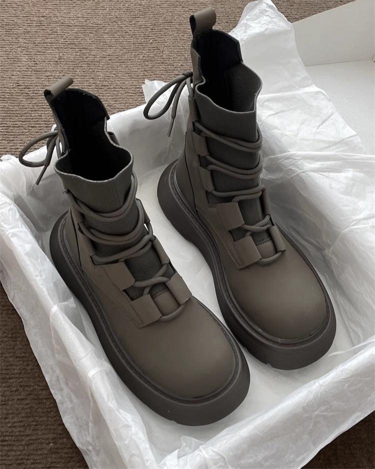 Lara | Bottes en cuir végétalien de qualité supérieure