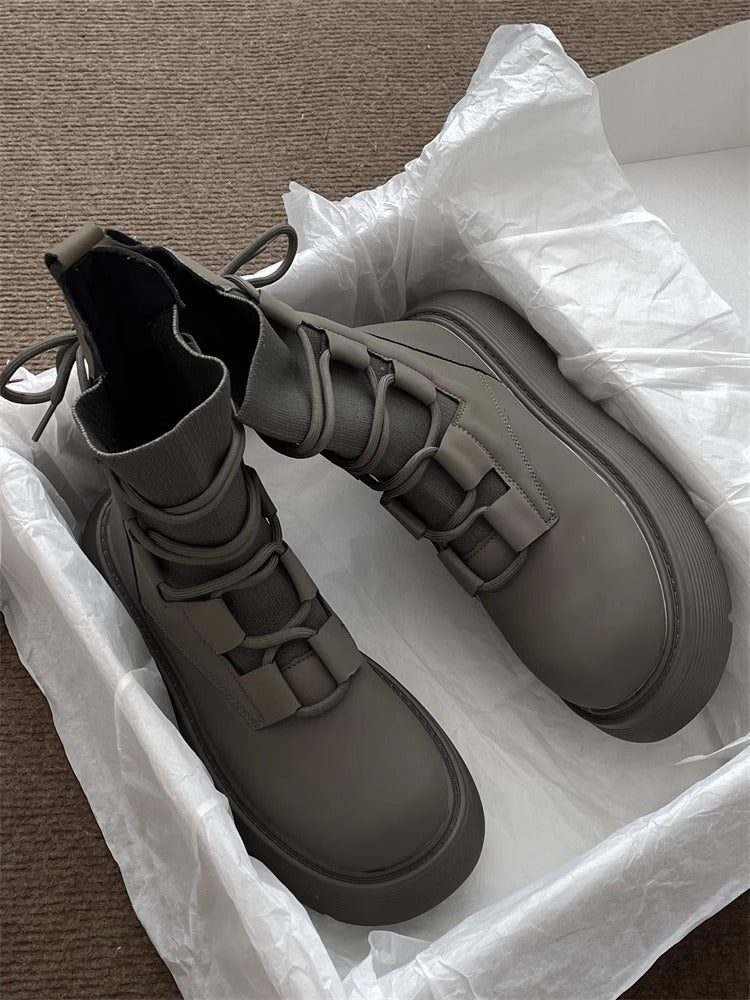 Lara | Bottes en cuir végétalien de qualité supérieure