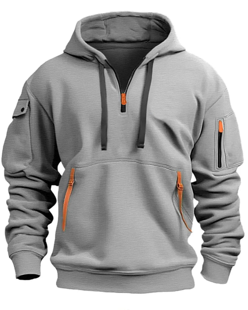 Bryan | Sweat à capuche demi-zippé de haute qualité pour homme 