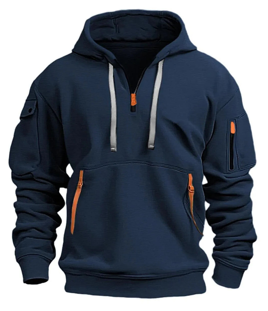 Bryan | Sweat à capuche demi-zippé de haute qualité pour homme 