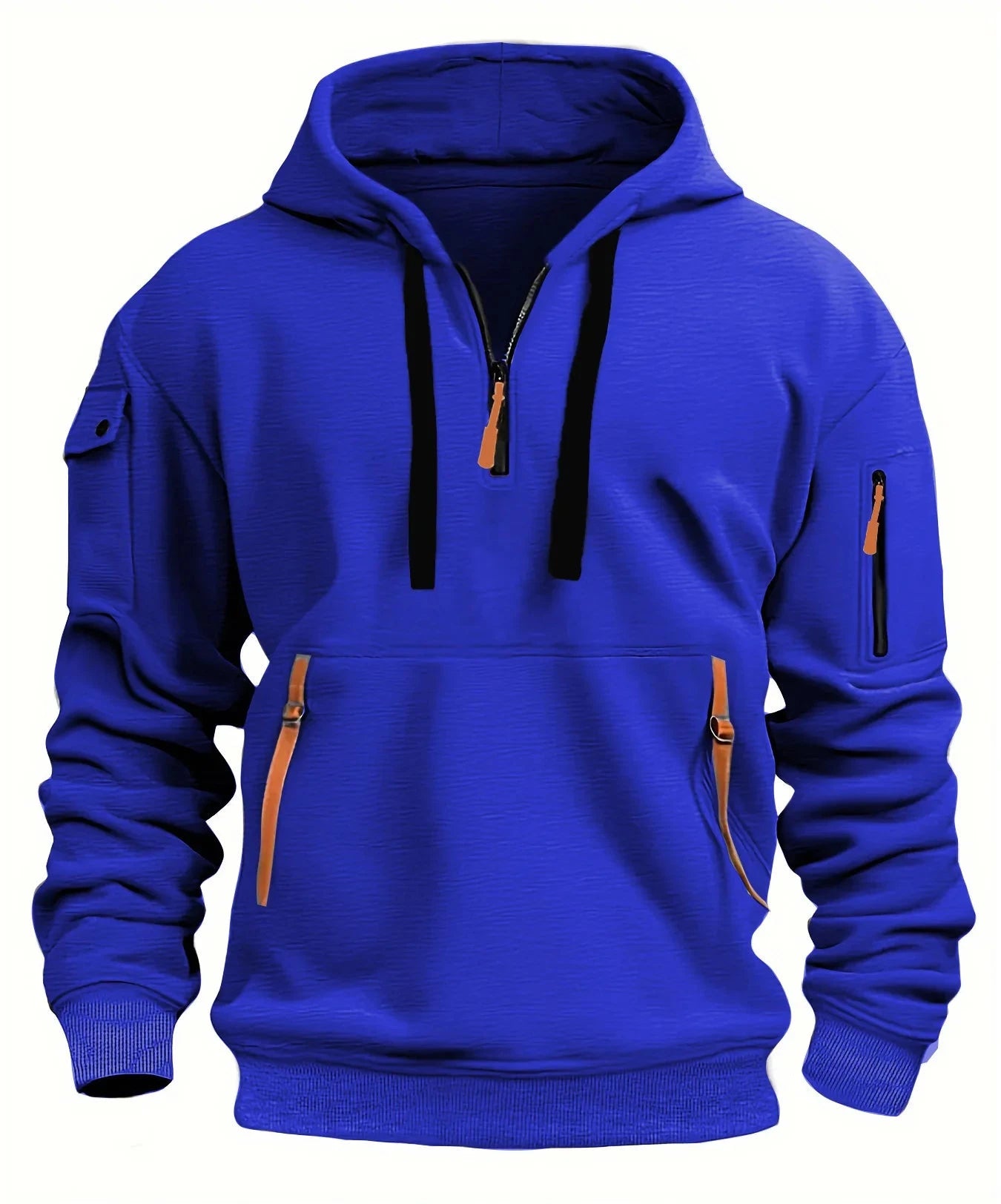 Bryan | Sweat à capuche demi-zippé de haute qualité pour homme 