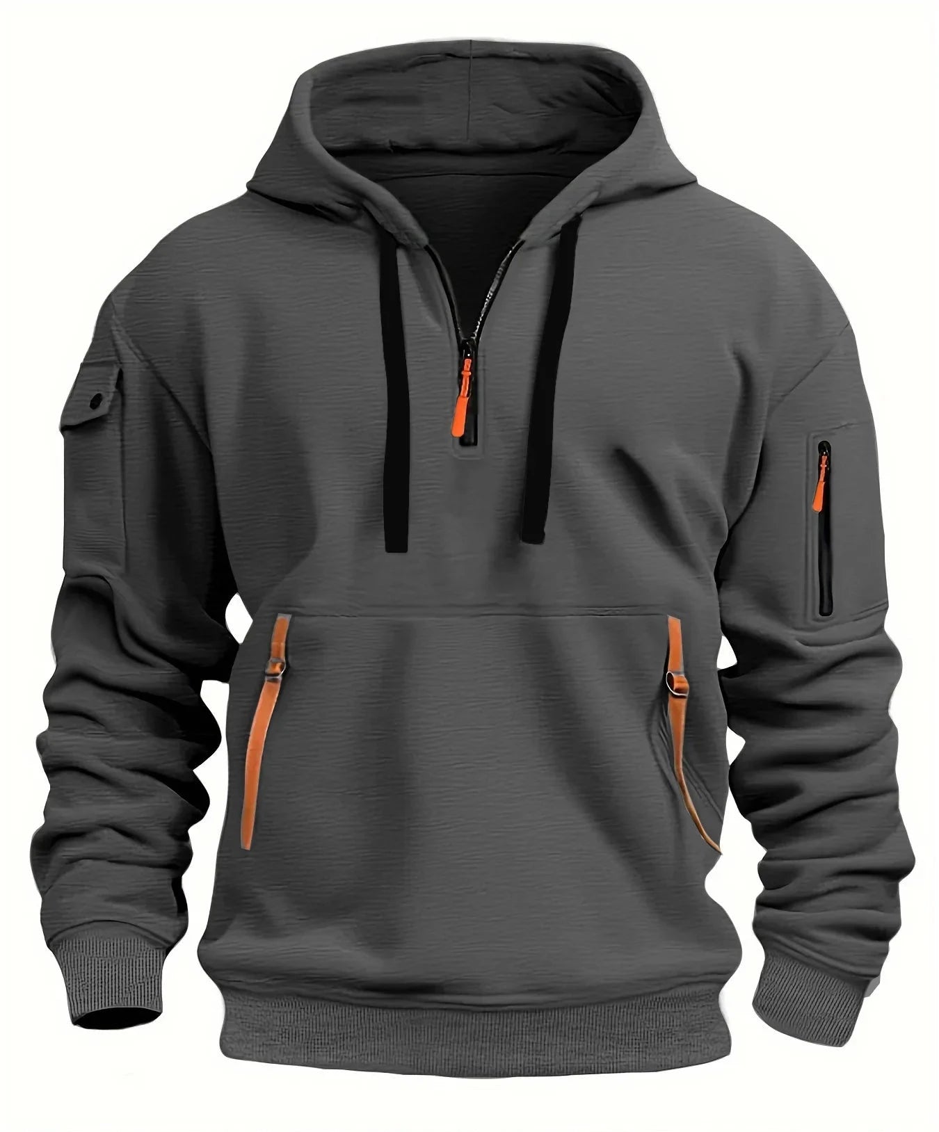Bryan | Sweat à capuche demi-zippé de haute qualité pour homme 