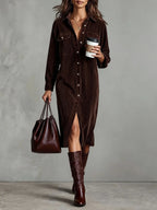 Claudia | Corduroy Maxi Jurk