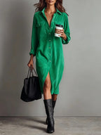 Claudia | Corduroy Maxi Jurk