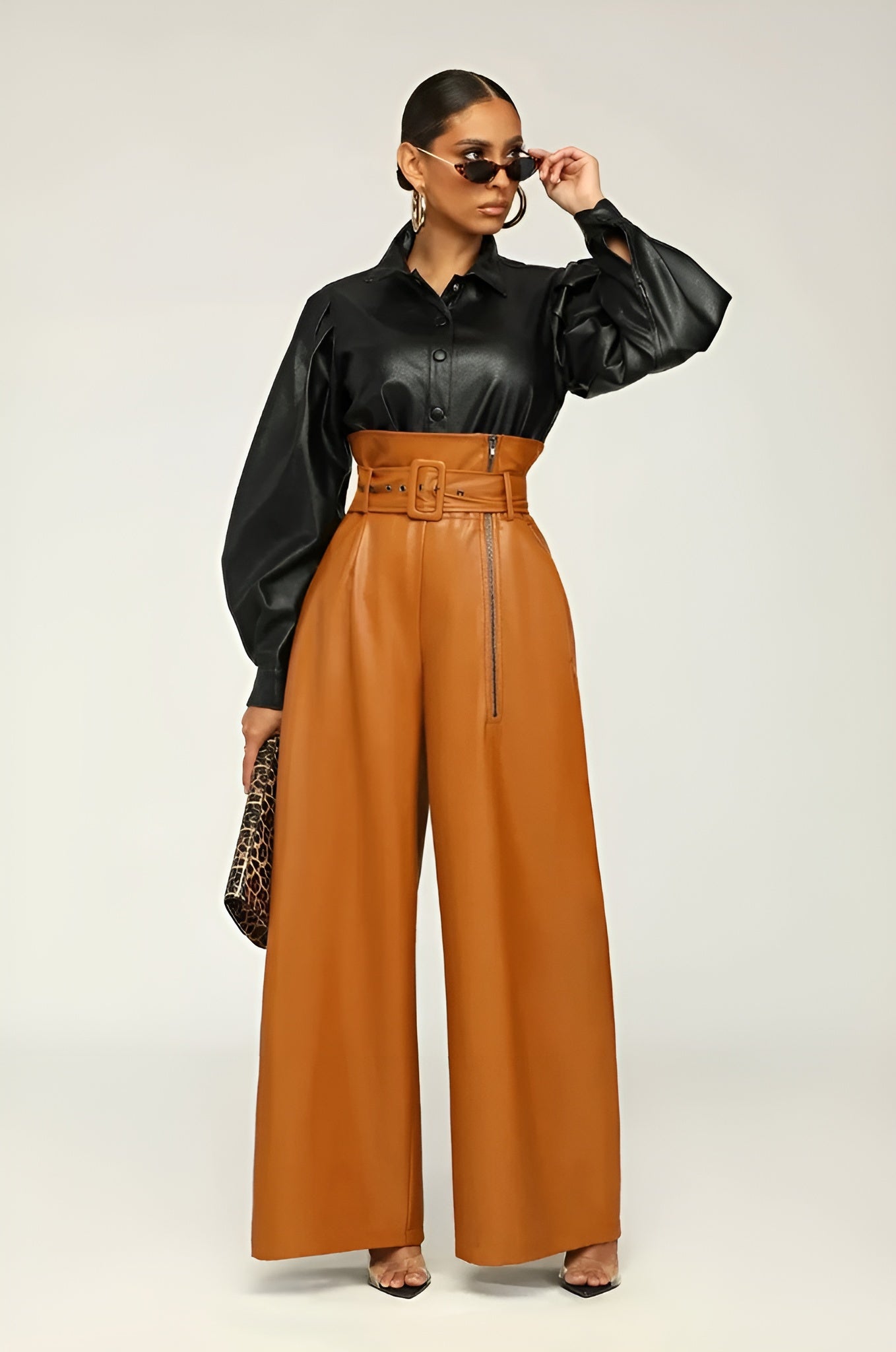 Vanessa | Pantalon en cuir vegan